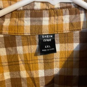 Fall short dress from SHEIN size 4x, great with high boots and a belt